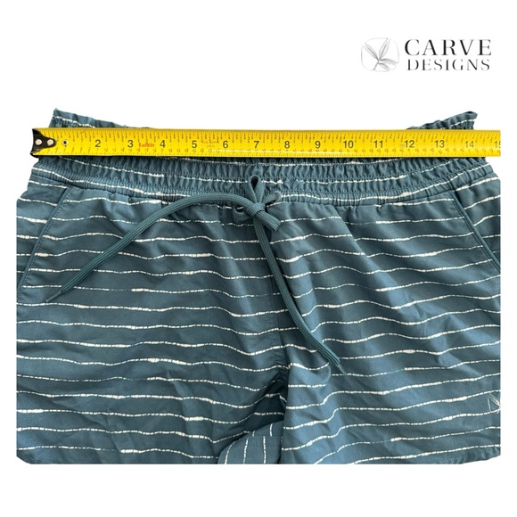 Carve Designs Women's Striped Swim Shorts Blue White Size S - Picture 7 of 9